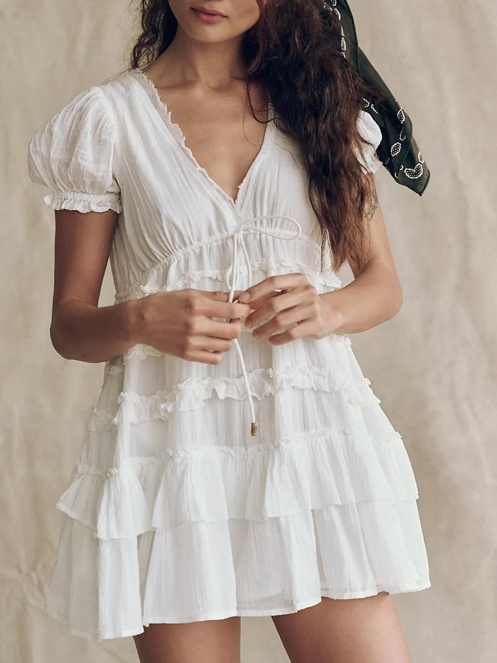 New Free People Free-est Darcy Tiered Mini Dress - Picture 3 of 8